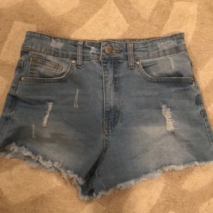 Lightly used, high waisted jean shorts.